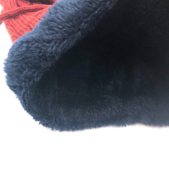 New Winter Unisex Knitted Hoodies Scarf with fur - Picture 5 of 11